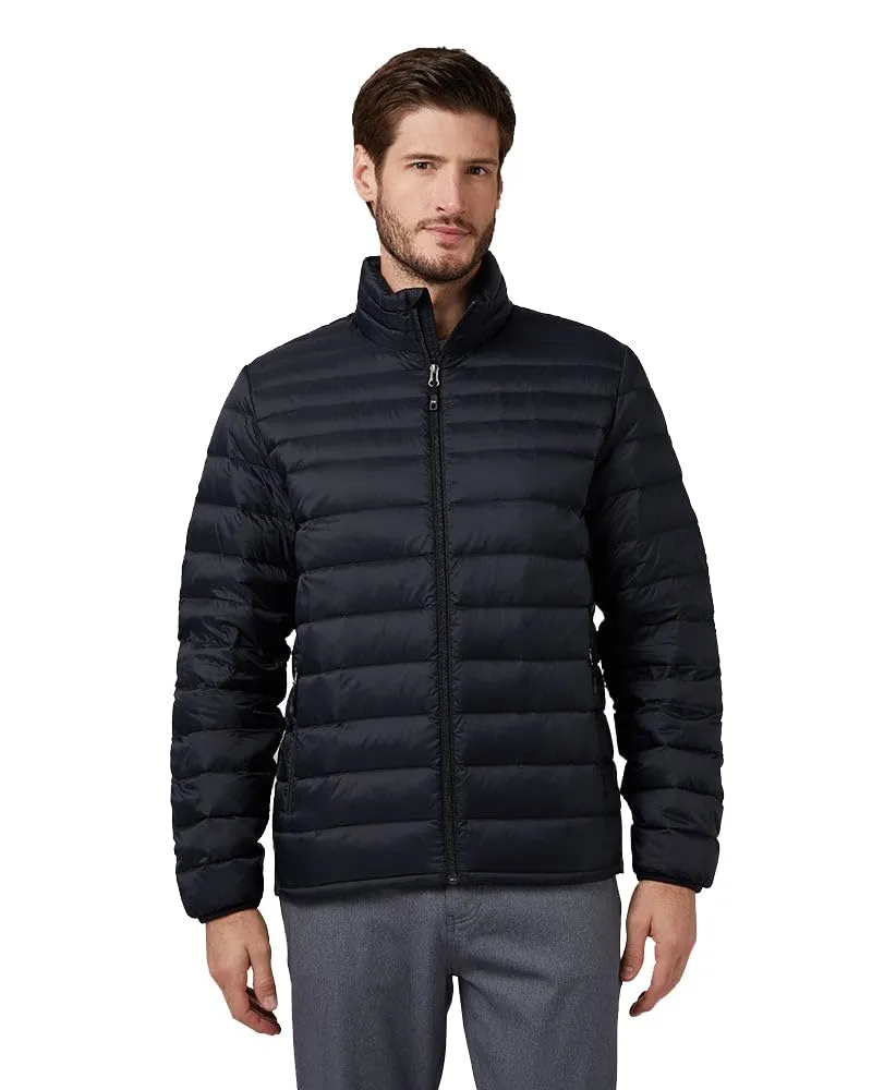 32 Degrees Men's Ultra-Light Down Jacket - Small, Water Repellent, Zippered Pockets, Packable