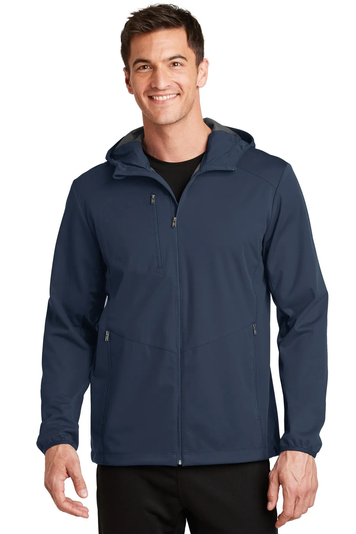 Active Hooded Soft Shell Jacket - Water-Resistant, Breathable, X-Small, Port Authority