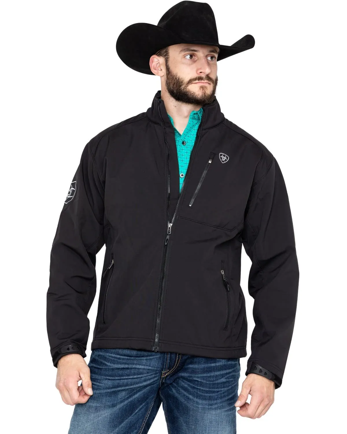 Ariat Men's Big & Tall Logo 2.0 Softshell Jacket, Large Tall, Wind & Water-Resistant