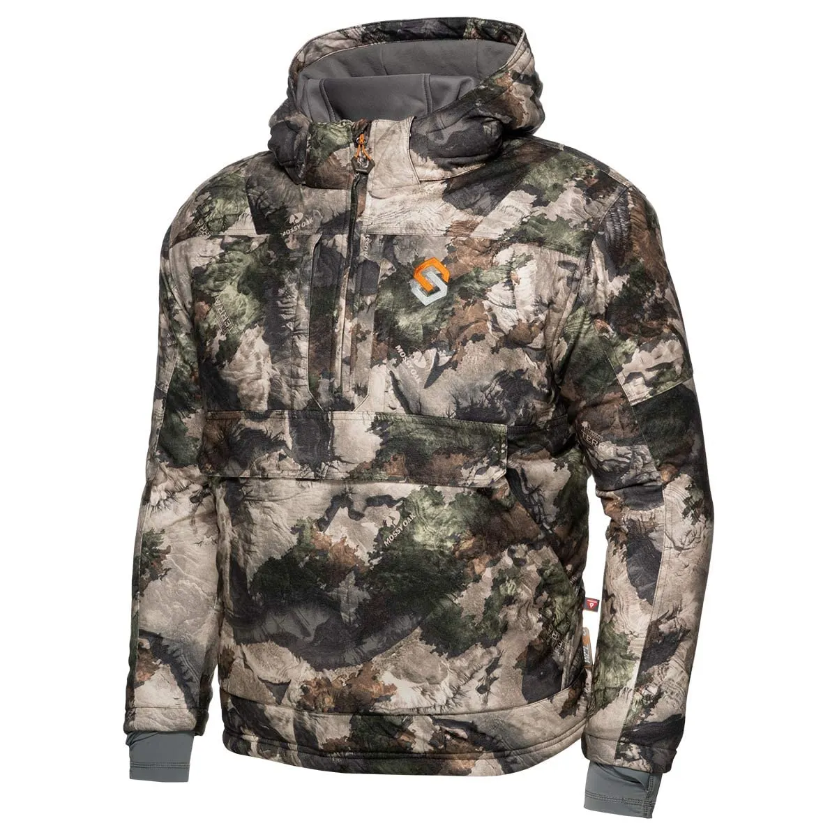 BE:1 Divergent Wind Resistant Water Repellent Camo Hunting Jacket Small with Primaloft Insulation