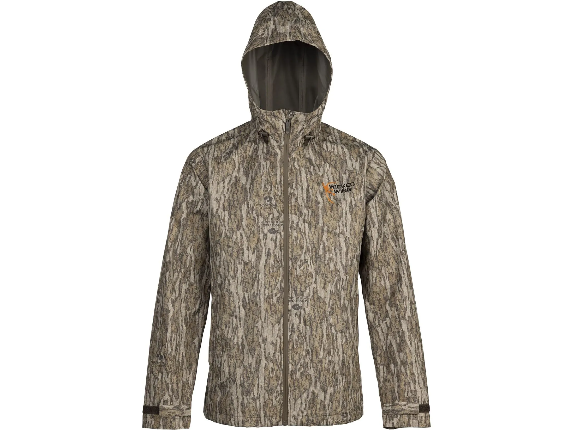 Browning Wicked Wing Rain Shell Jacket - Water/Windproof, Adjustable Hood, Lightweight & Packable