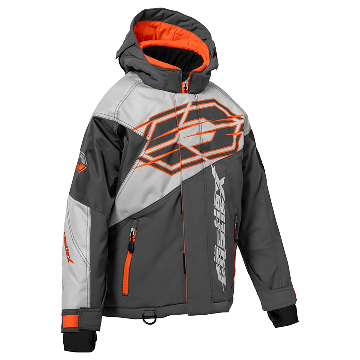 Castle X Men's Code Jacket - Silver/Charcoal/Orange - XX-Large - Waterproof & Insulated