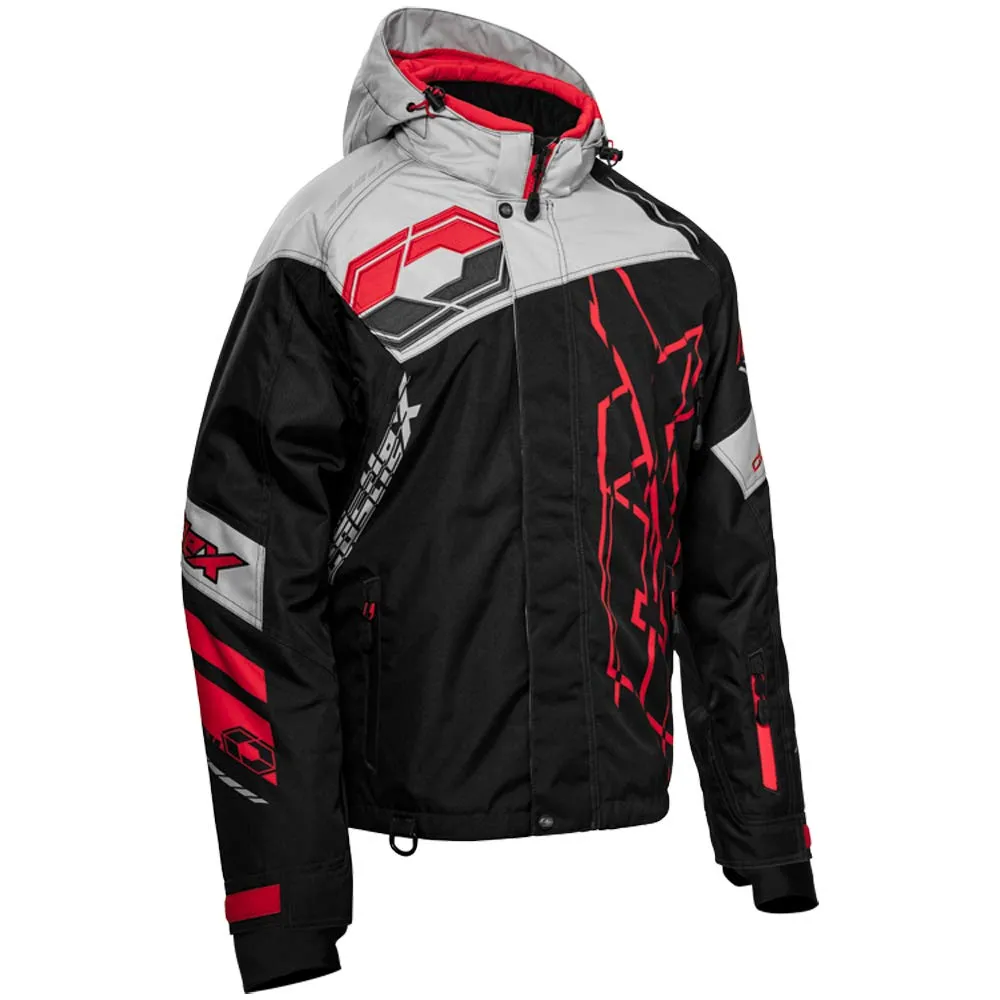 Castle X Men's Code Jacket Black/Silver/Red Medium - Waterproof, Insulated, Breathable, Durable