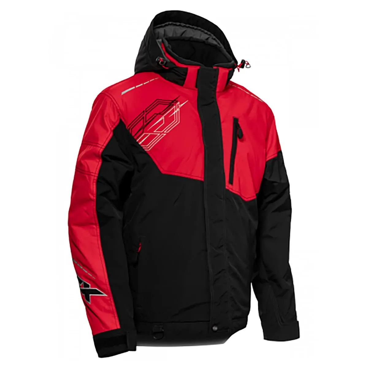 Castle X Men's Phase Jacket Black/Red Medium - Waterproof Insulated ColdShield, Tough Polyester/Nylon