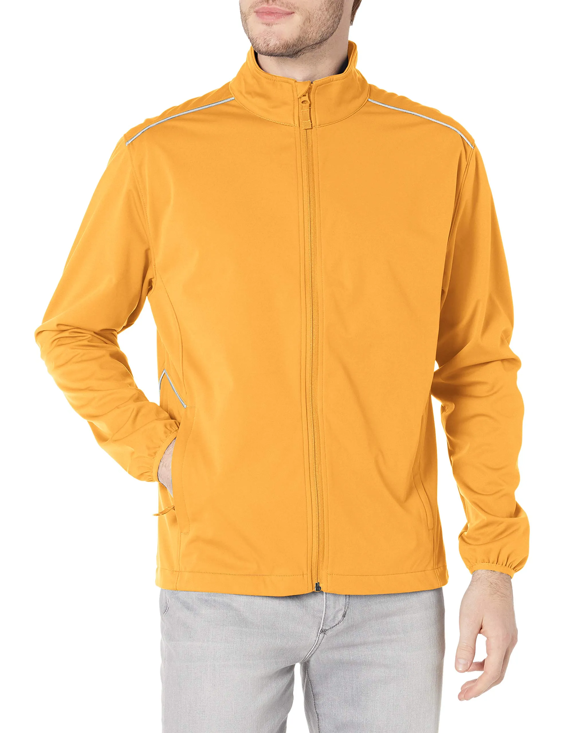 Clique Men's Kalmar Light Softshell Jacket, Small - Waterproof, Reflective Piping, Front Pockets