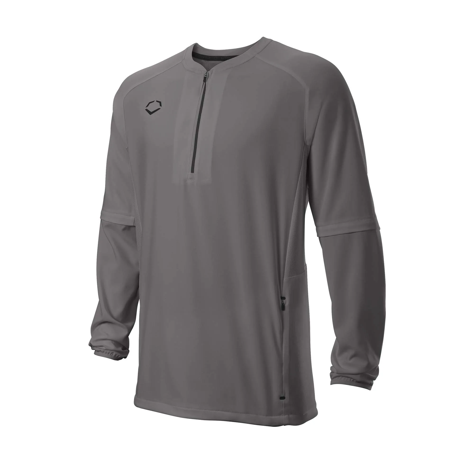 EvoShield Men's Charcoal Jacket, Small - Long Sleeve, Breathable Mesh, Removable Sleeves