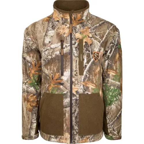 HydroHush Heavyweight Full Zip Jacket Small - 100% Waterproof, Windproof, Ultra-Quiet Hunting Gear