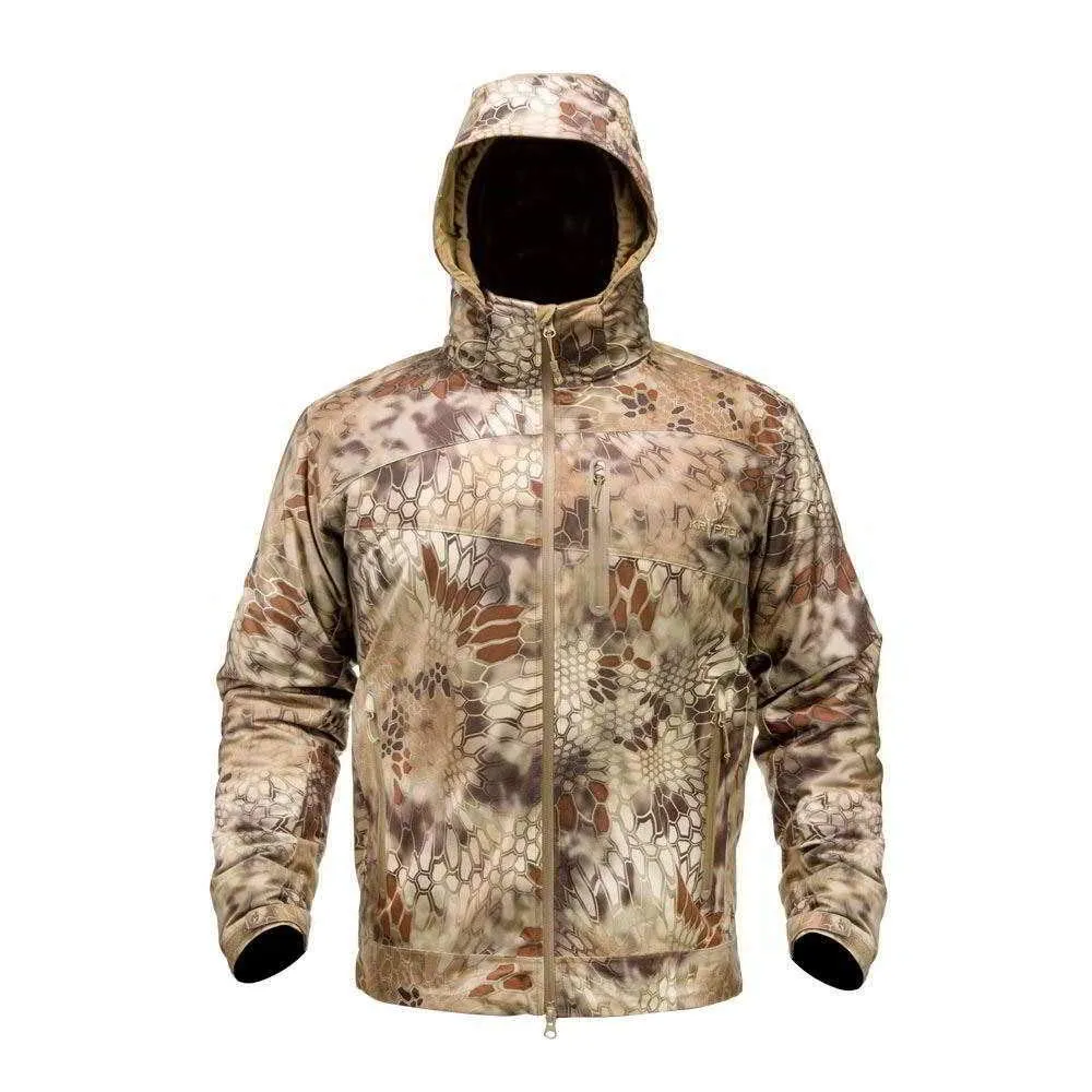 Kryptek Aegis Extreme Jacket, Waterproof Insulated, X-Small, Removable Hood, Windproof, Lightweight