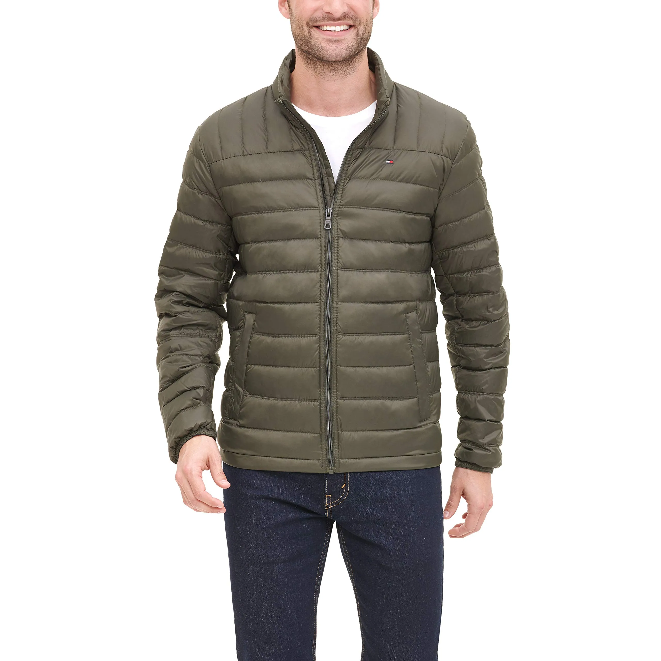 Men's 4X Packable Down Puffer Jacket by Tommy Hilfiger – Stylish, Warm, and Travel-Friendly