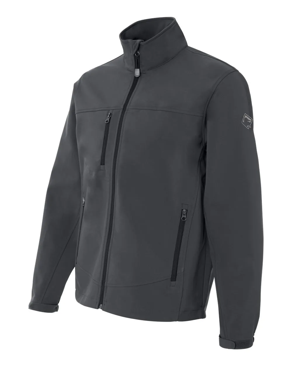 Men's 5350 Motion Wind/Water Resistant Zip-Up Soft Shell Jacket, Large, Charcoal