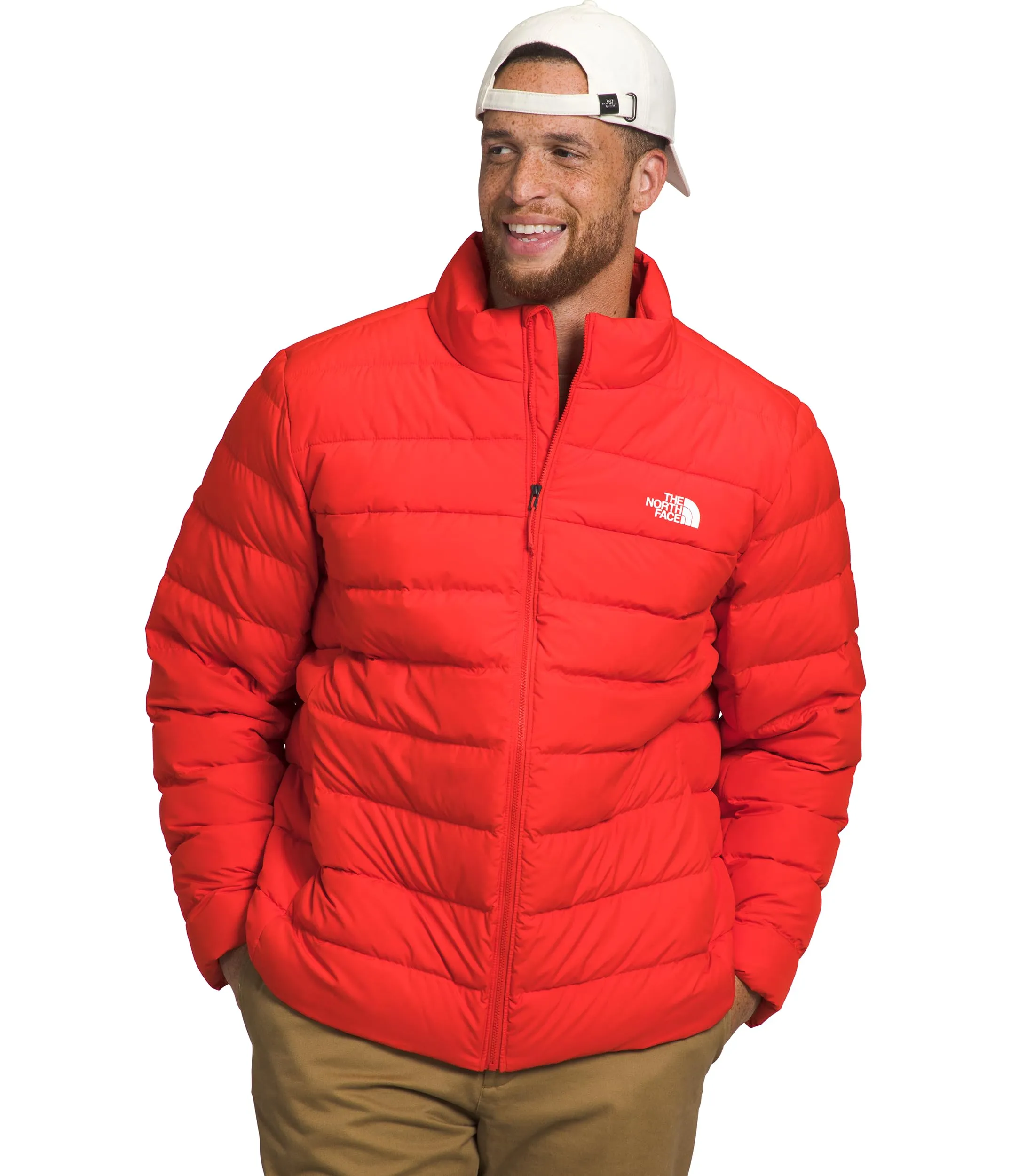 Men's Aconcagua 3 Insulated Jacket, Fiery Red, Small - Warmth, Water-Repellent, Eco-Friendly Materials