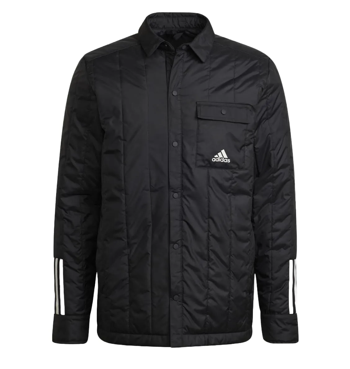 Men's Adidas Itavic 3-Stripes Insulated Jacket, Black XL - Regular Fit, Water-Repellent, Eco-Friendly