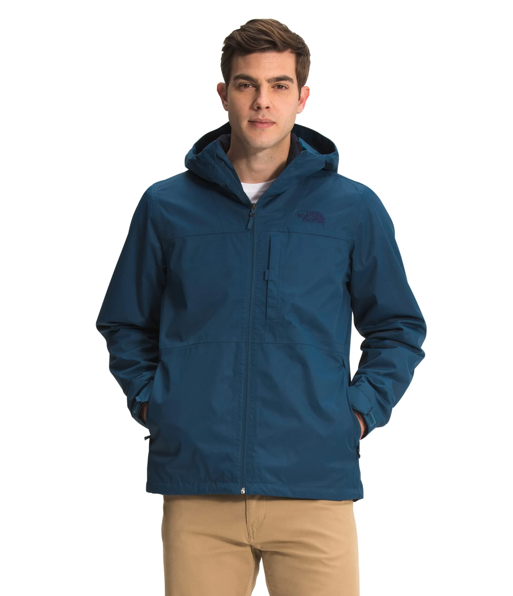 Men’s Arrowood Triclimate Hooded Jacket, Monterey Blue/Aviator Navy, XX-Large - Waterproof & Insulated