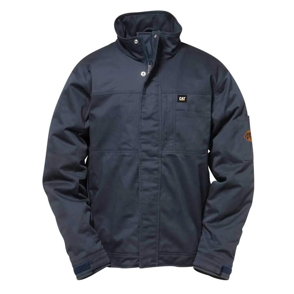 Men's Big and Tall Flame Resistant Insulated Jacket, Large, Waterproof, Windproof, Caterpillar