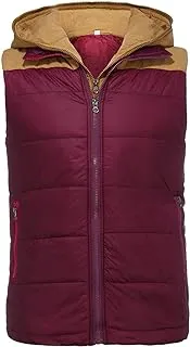 Men's Big and Tall Lightweight Water-Resistant Packable Hooded Puffer Down Vest Jacket S-5XL