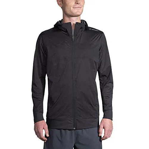 Men's Brooks Hideout Jacket - Small, Wind & Water Resistant, Lightweight, Stowable Hood