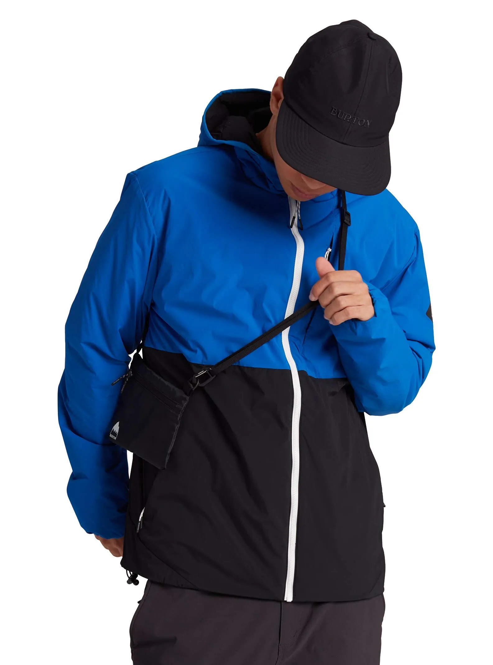 Men's Burton Multipath Hooded Insulated Jacket - X-Small, Slim Fit, Water-Repellent, Warmth