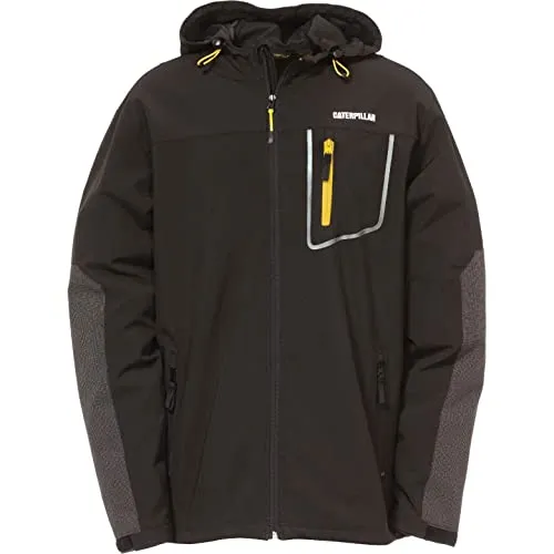 Men's Capstone Hooded Softshell Jacket in Medium - Durable, Lightweight, Weather-Ready Design