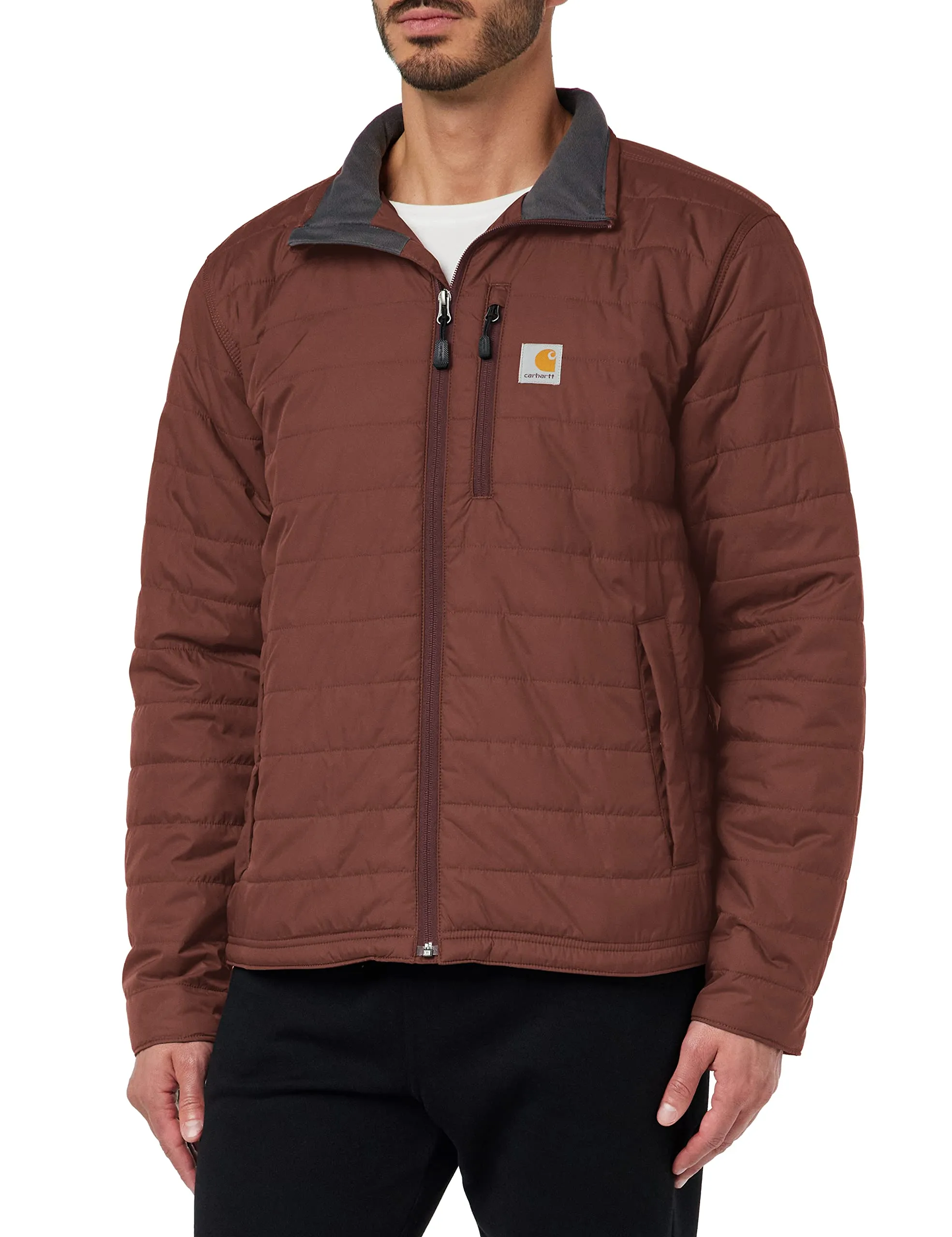 Men's Carhartt Rain Defender Lightweight Insulated Jacket - Medium, Durable Water-Repellent