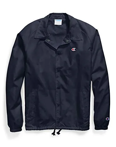 Men's Champion Coaches Jacket - West Breaker Edition, X-Small, Water Resistant, Iconic Logo