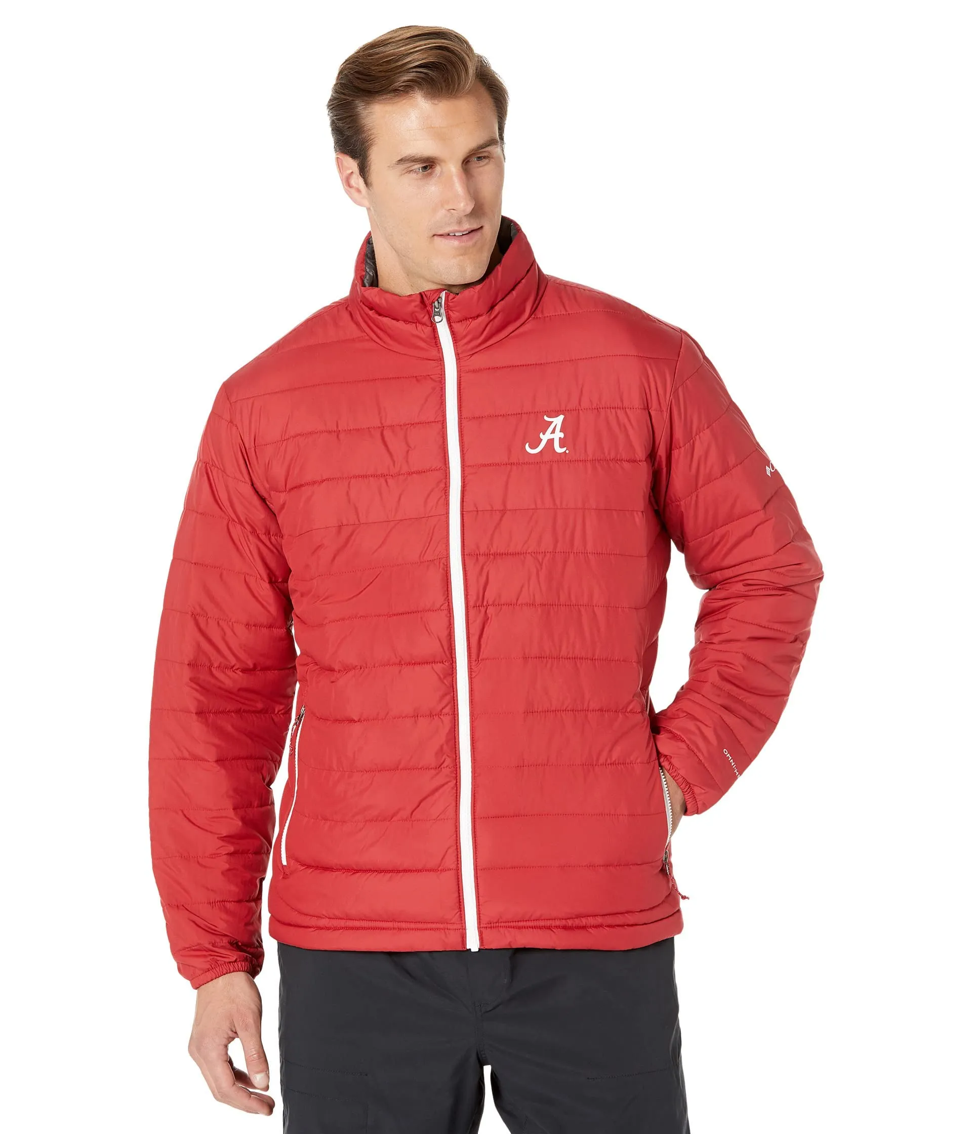 Men's Collegiate Powder Lite Jacket ALA - Red Velvet, X-Large - Omni-Heat Insulated