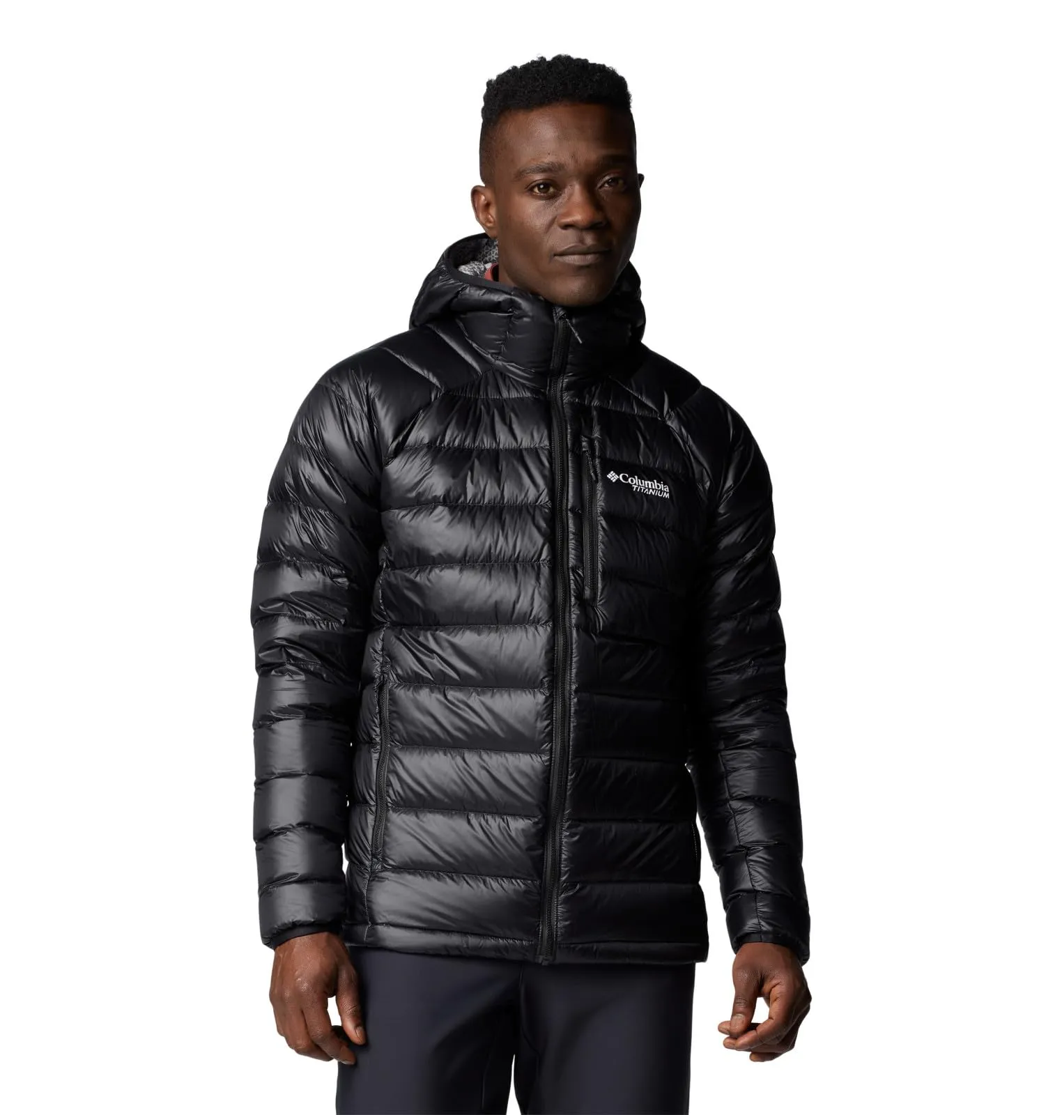 Men's Columbia Arctic Crest Down Hooded Jacket - Small, OMNI-HEAT & OMNI-SHIELD Insulation