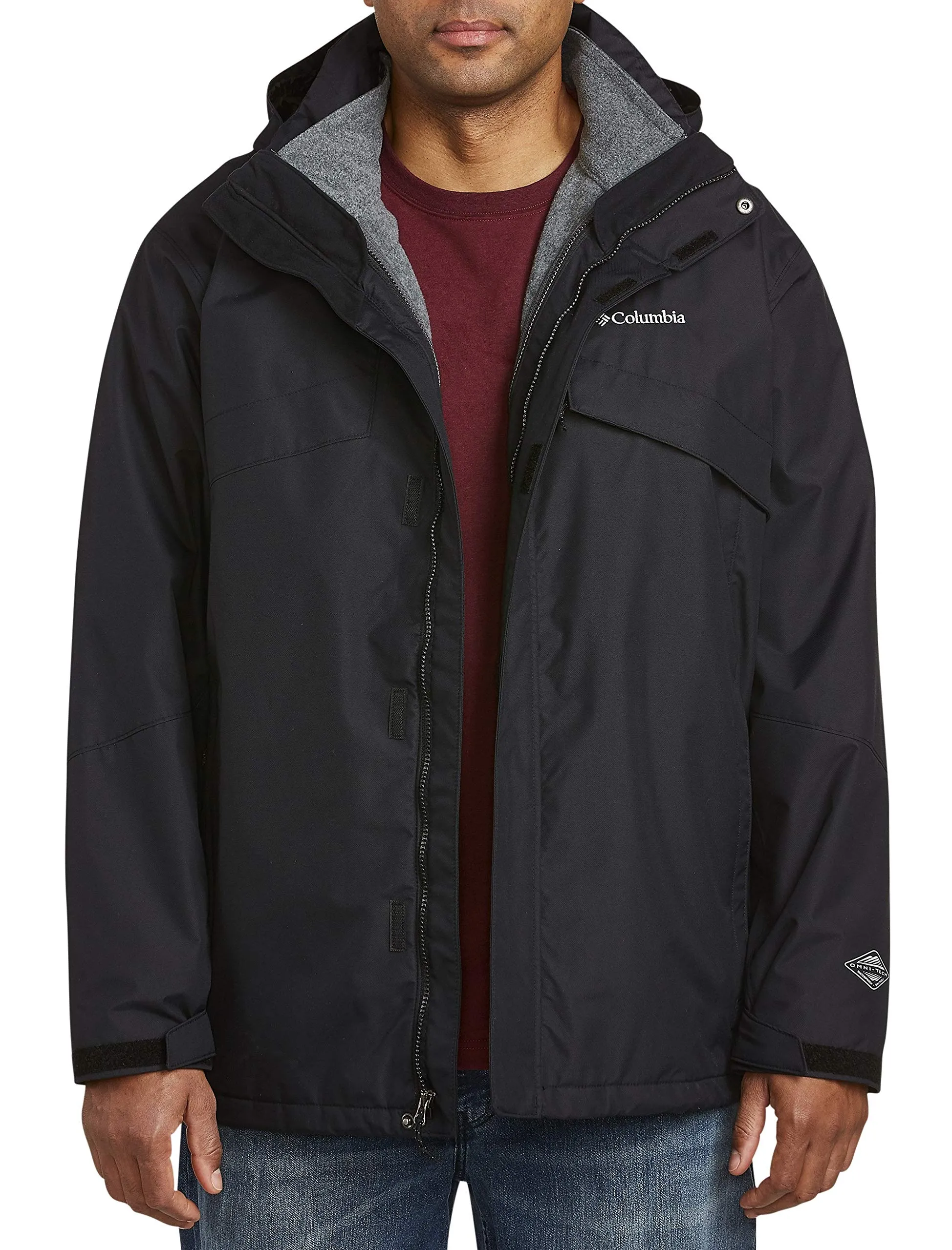 Mens Columbia Big and Tall Bugaboo Interchange Jacket XX-Large - Waterproof, Thermal, Versatile