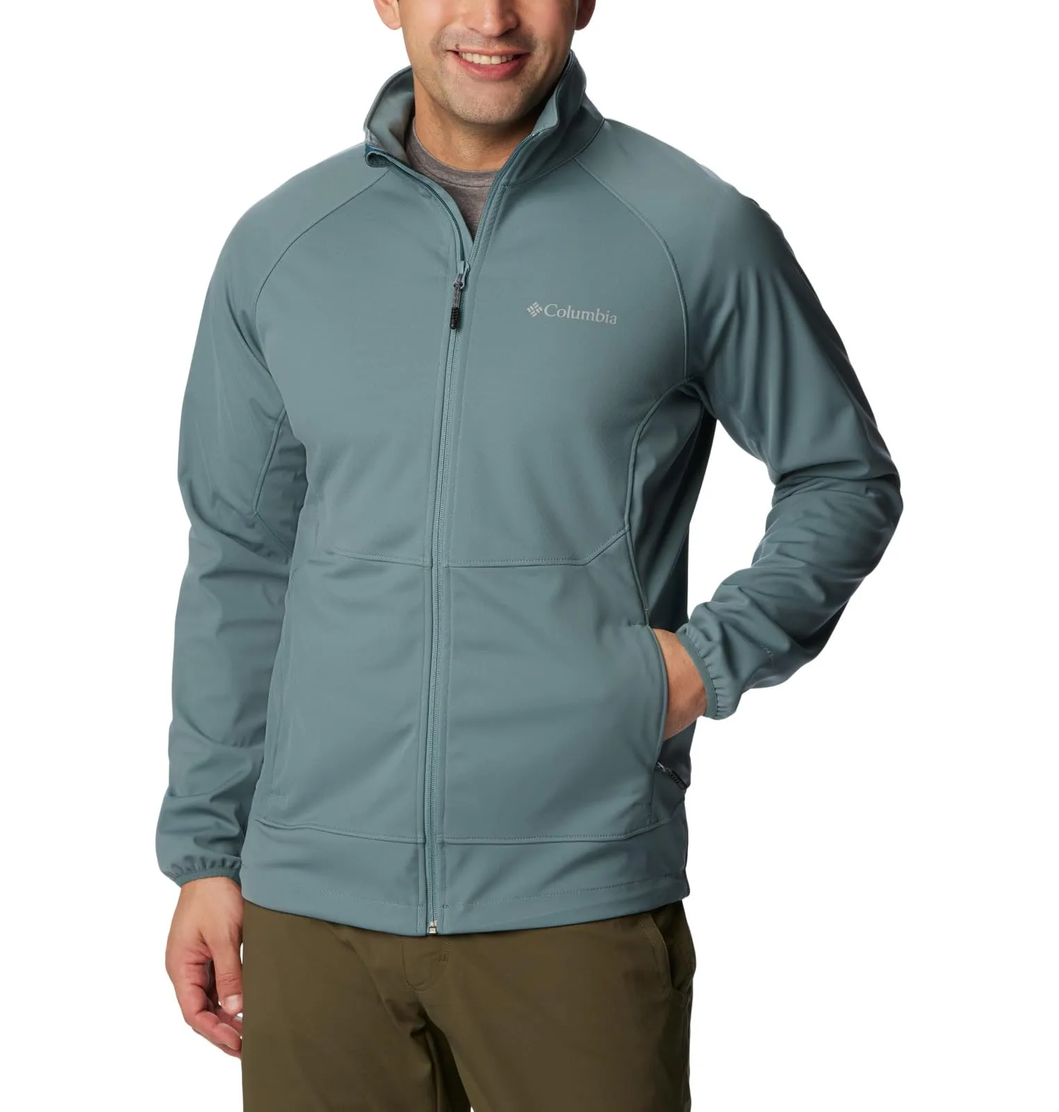 Men's Columbia Canyon Meadows Softshell Jacket, Small, Water Resistant, OMNI-HEAT Technology