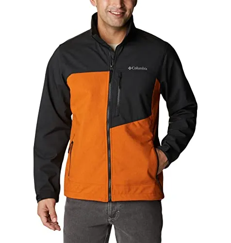 Men's Columbia Cruiser Valley Softshell Jacket, Small Size, Water-Resistant, Adjustable Cuffs