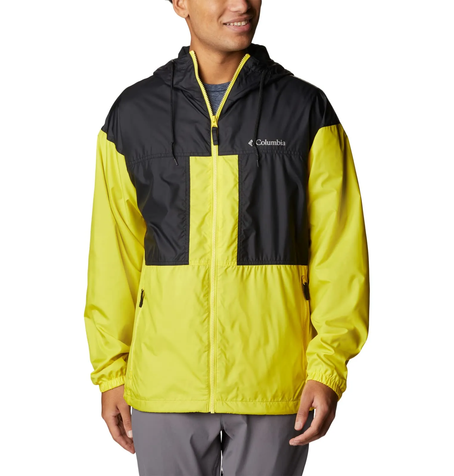 Men's Columbia Flash Challenger Small Windbreaker with UV Protection and Adjustable Hood