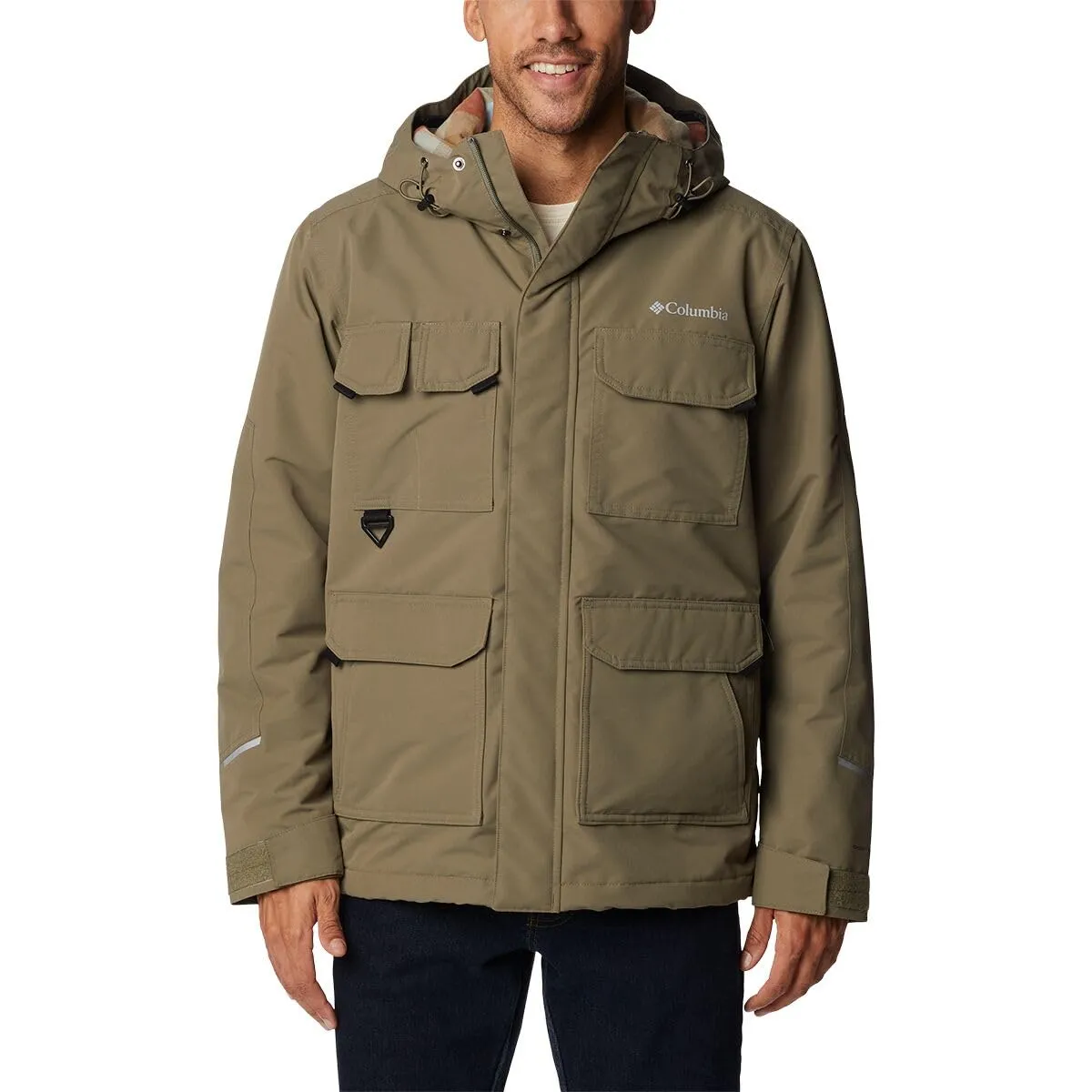 Men's Columbia Landroamer Lined Jacket - Small, Waterproof, Flannel Lined, 85% Recycled Insulation