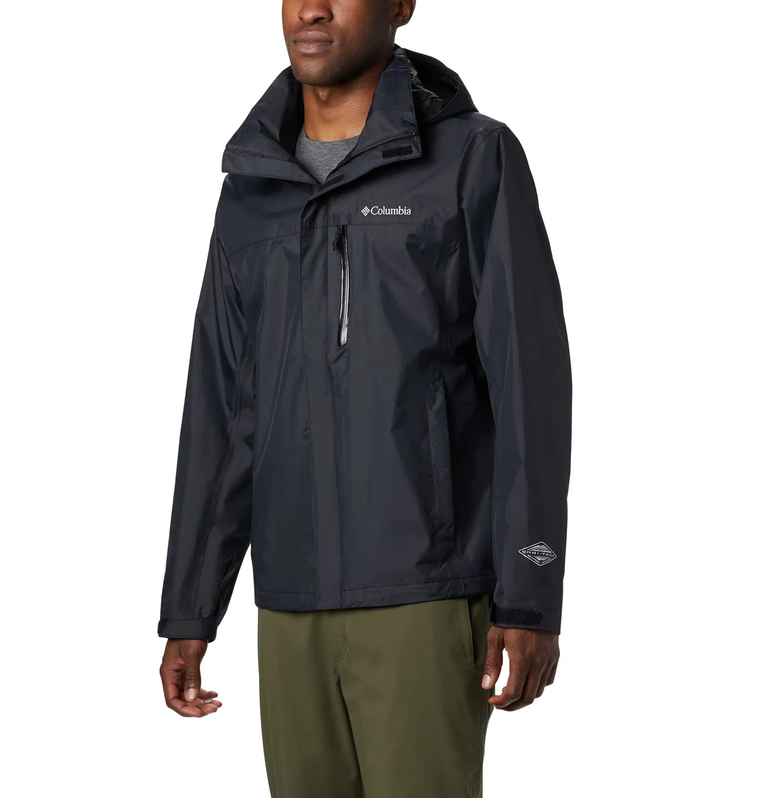 Men's Columbia Pouration Jacket Medium, Waterproof & Breathable with Adjustable Hood