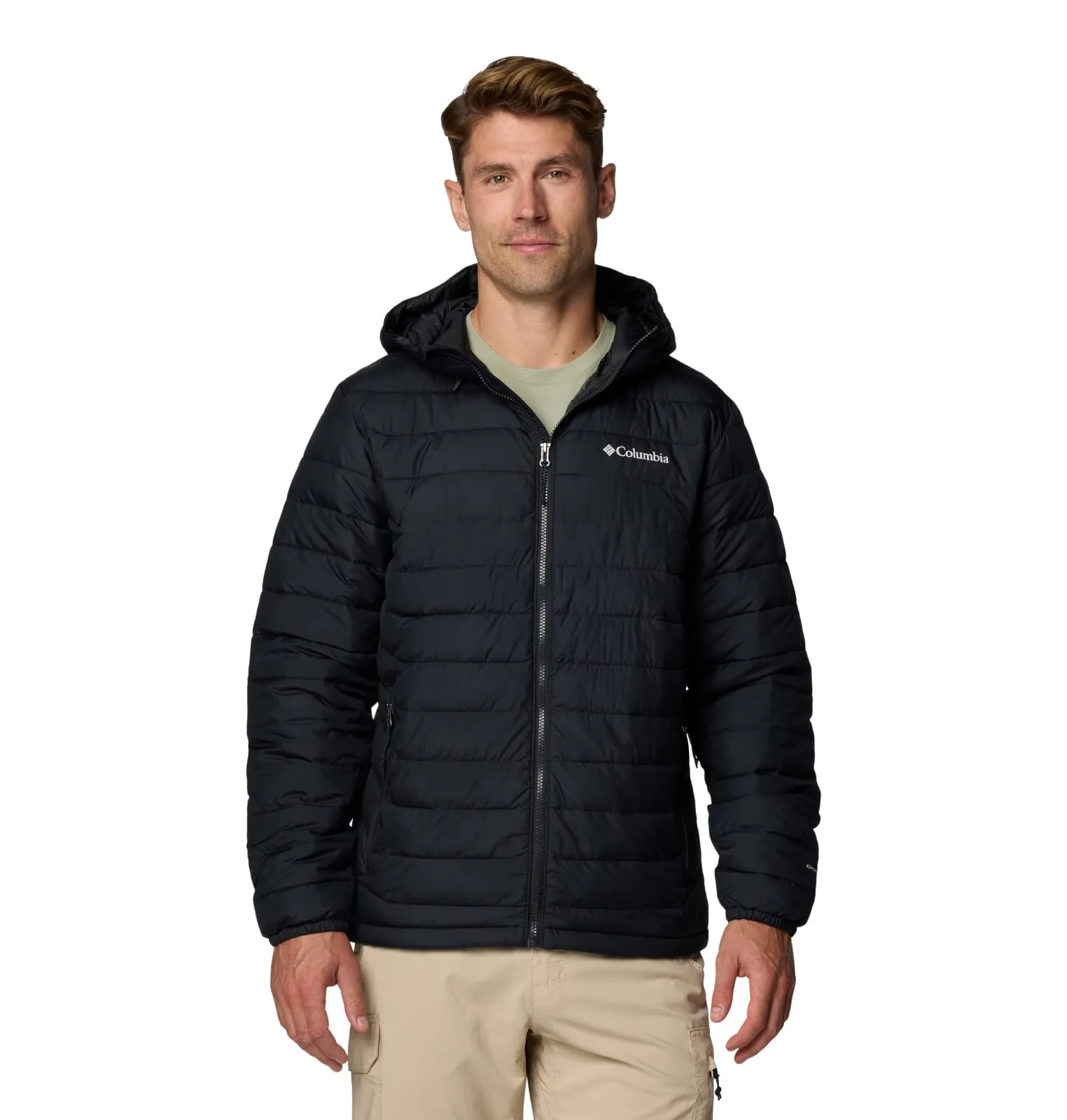 Men's Columbia Powder Lite II Hooded Jacket 6X - Lightweight, Warm, OMNI-HEAT, Water-Resistant