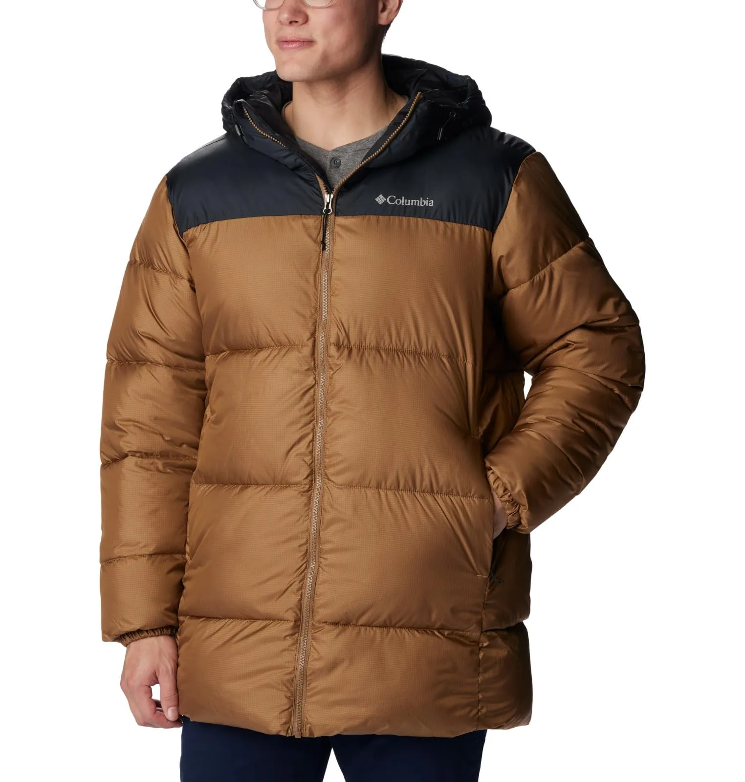 Men's Columbia Puffect Parka Small - Water Resistant, Thermarator Insulation, Adjustable Hood