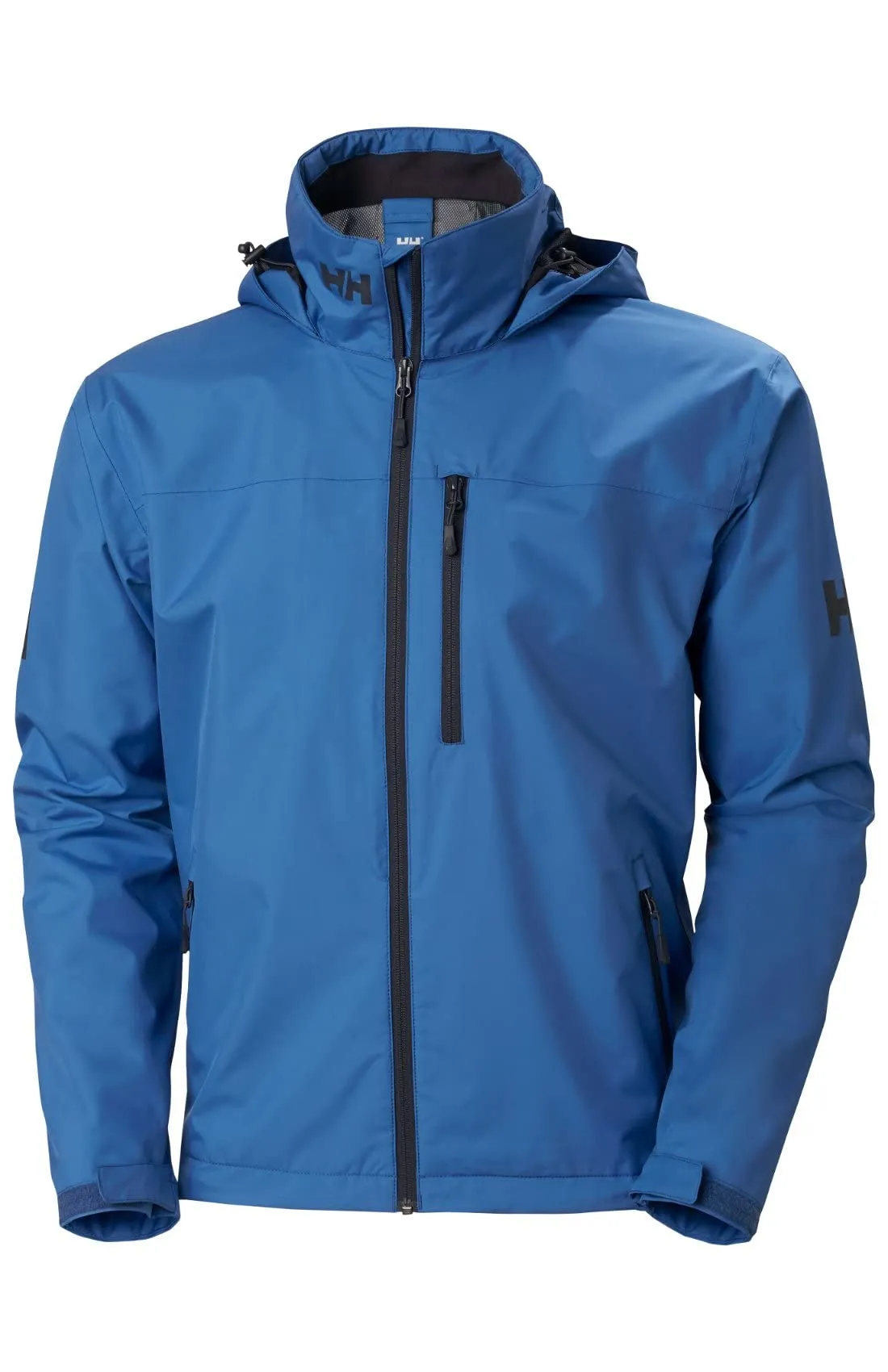 Men's Crew Hooded Jacket, 636 Azurite, Medium - Waterproof, Windproof, Breathable Sailing Jacket