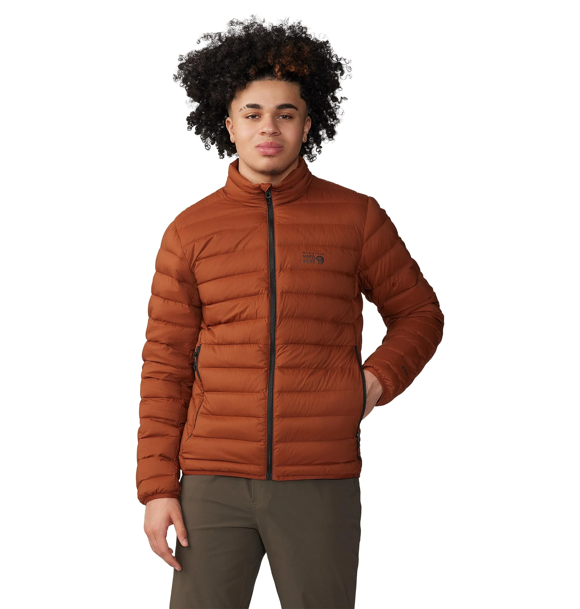 Men's Deloro Down Jacket Small - Lightweight, Packable, Weather-Resistant by Mountain Hardwear