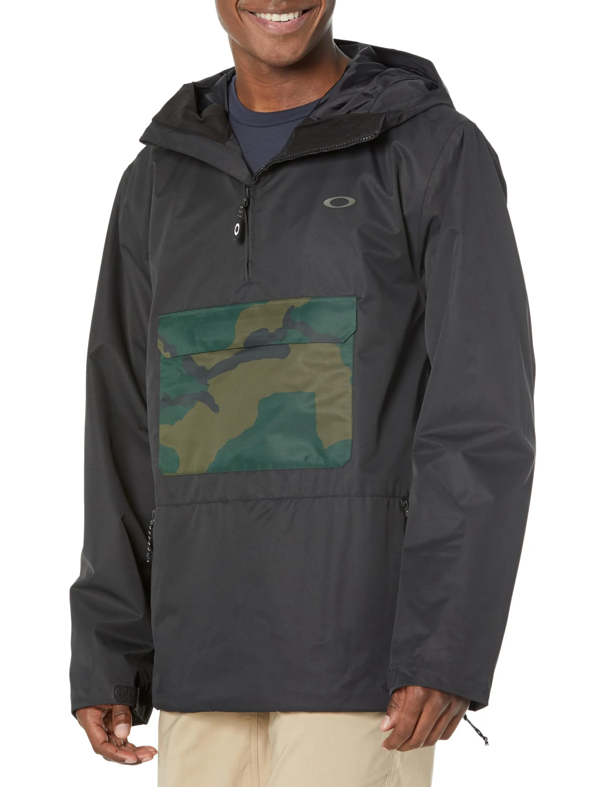 Men's Divisional Recycled Shell Anorak Jacket - X-Small, Water-Resistant, Adjustable Hood