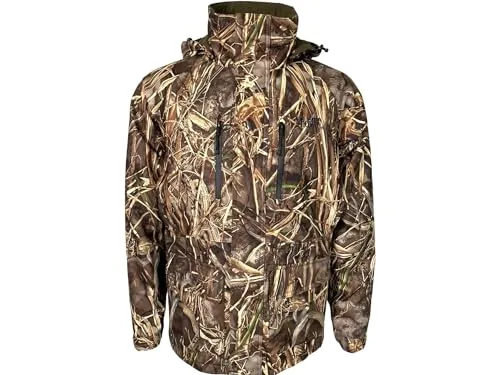 Men's Duck Creek Waterproof Waterfowl Parka - Medium, Quiet Outer Shell, Removable Hood