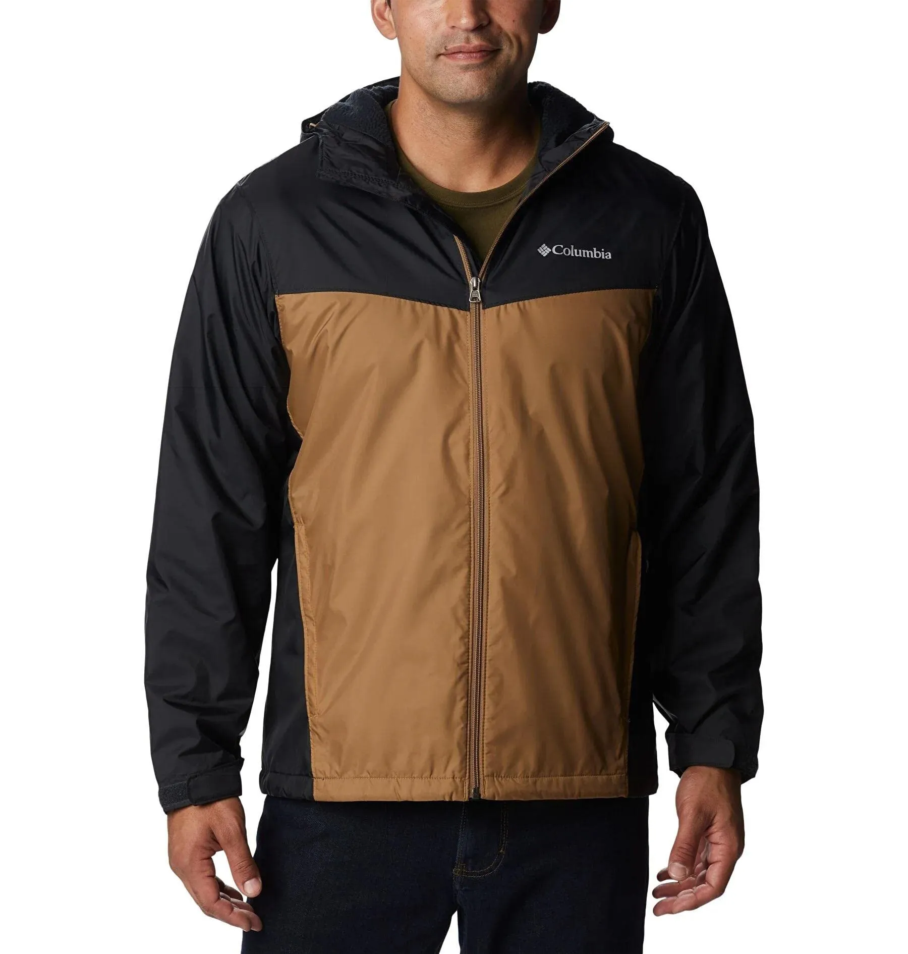 Men’s Glennaker Sherpa Lined Rain Jacket, Waterproof 4X Tall, Columbia - Cozy & Functional