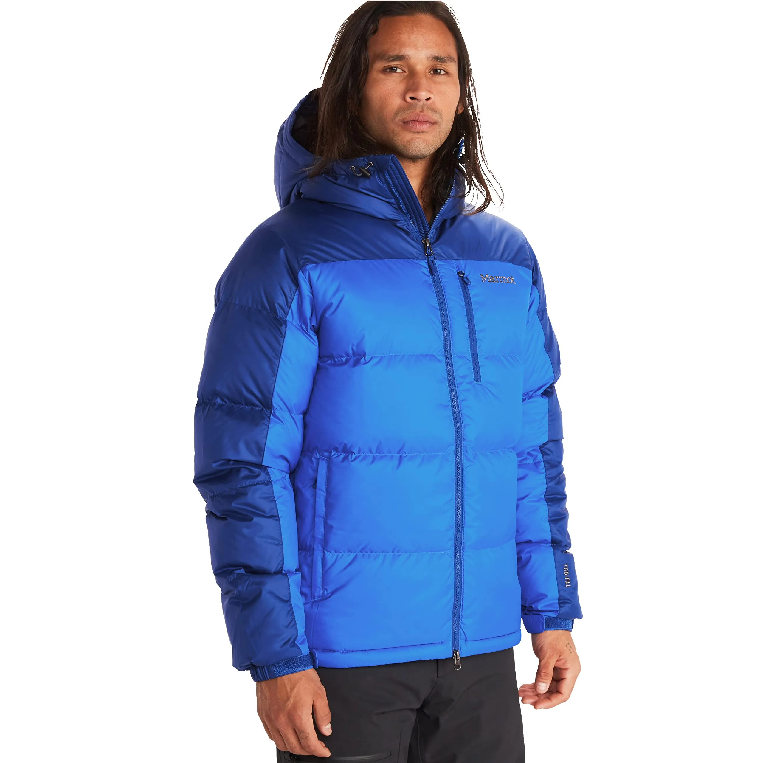 Men's Guides Hoody Jacket - Down-Insulated, Water-Resistant, Lightweight, Cobalt Blue/Blue Night XX-Large