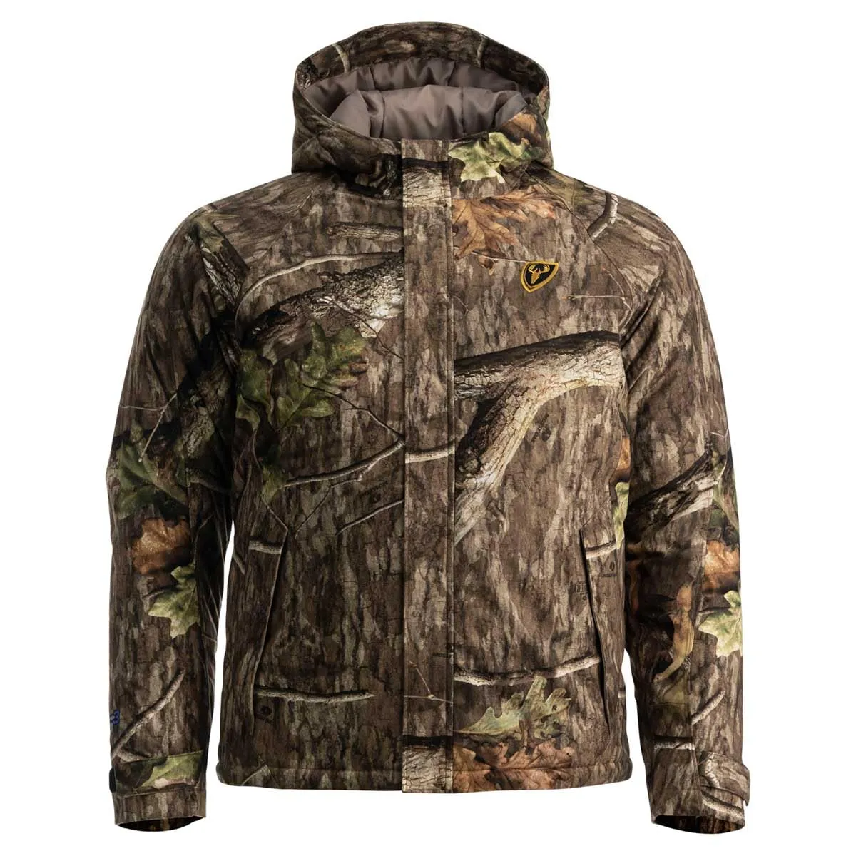 Men's Insulated Drencher Camo Jacket - Waterproof, Breathable, Windproof, Small - SCENTBLOCKER