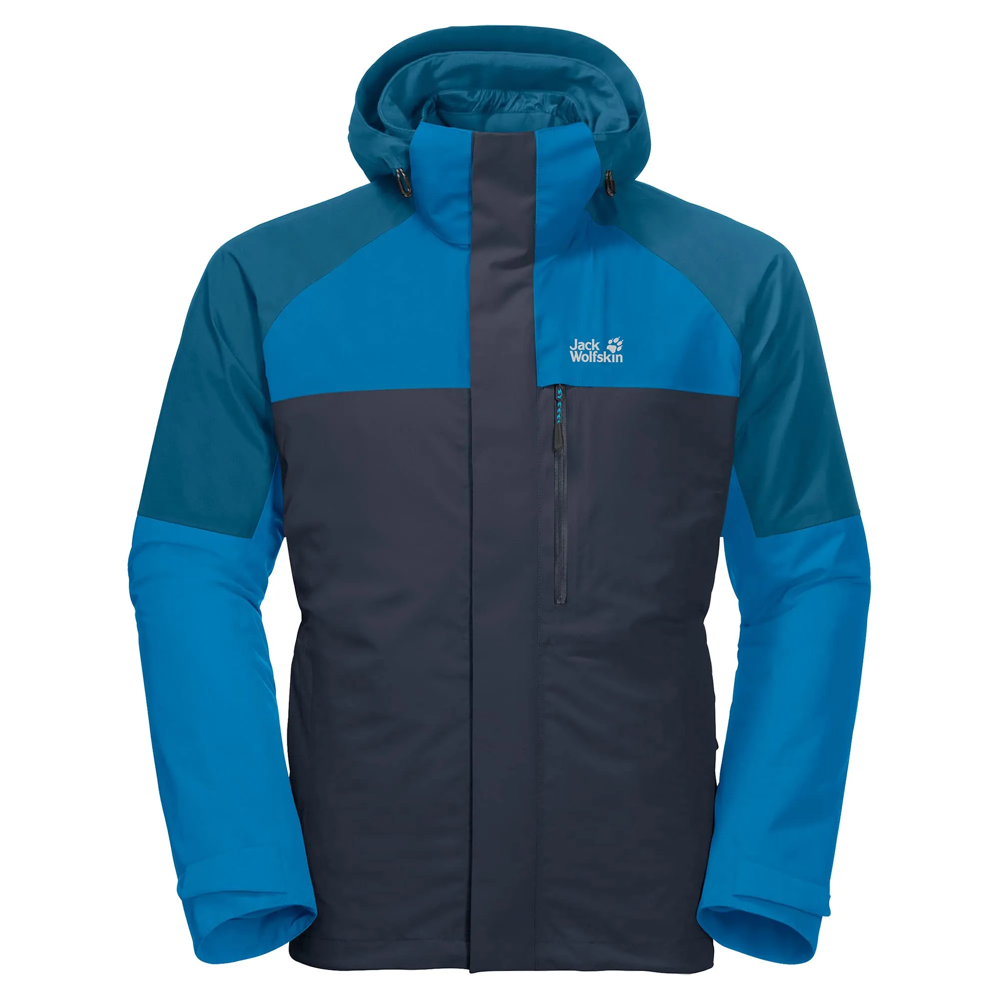 Men's Jack Wolfskin Steting Peak Jacket - Medium, Waterproof, Breathable, Detachable Hood, Insulated