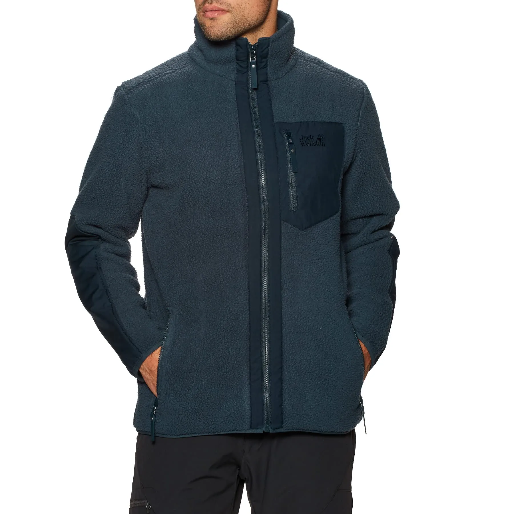 Men's Kingsway Jacket M Night Blue Large - Warm Fleece with Water-Repellent Features