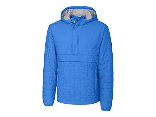 Men's Lightweight Primaloft Fill Rainier Half Zip Popover Jacket - Small, Wind-Resistant & Insulated