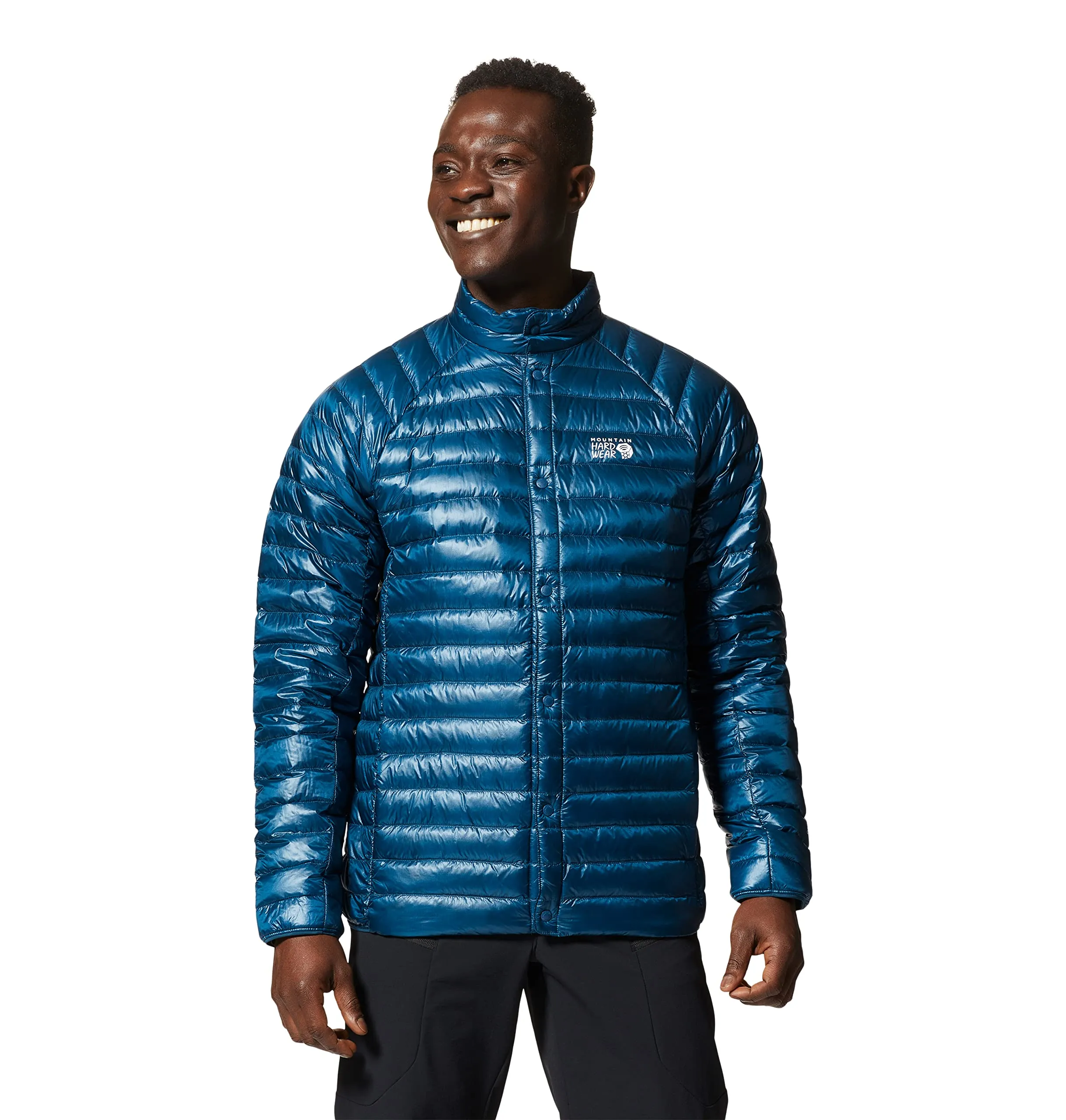 Men's Mountain Hardwear Ghost Whisperer Snap Jacket - Small, Ultralight Insulation, Packable Warmth