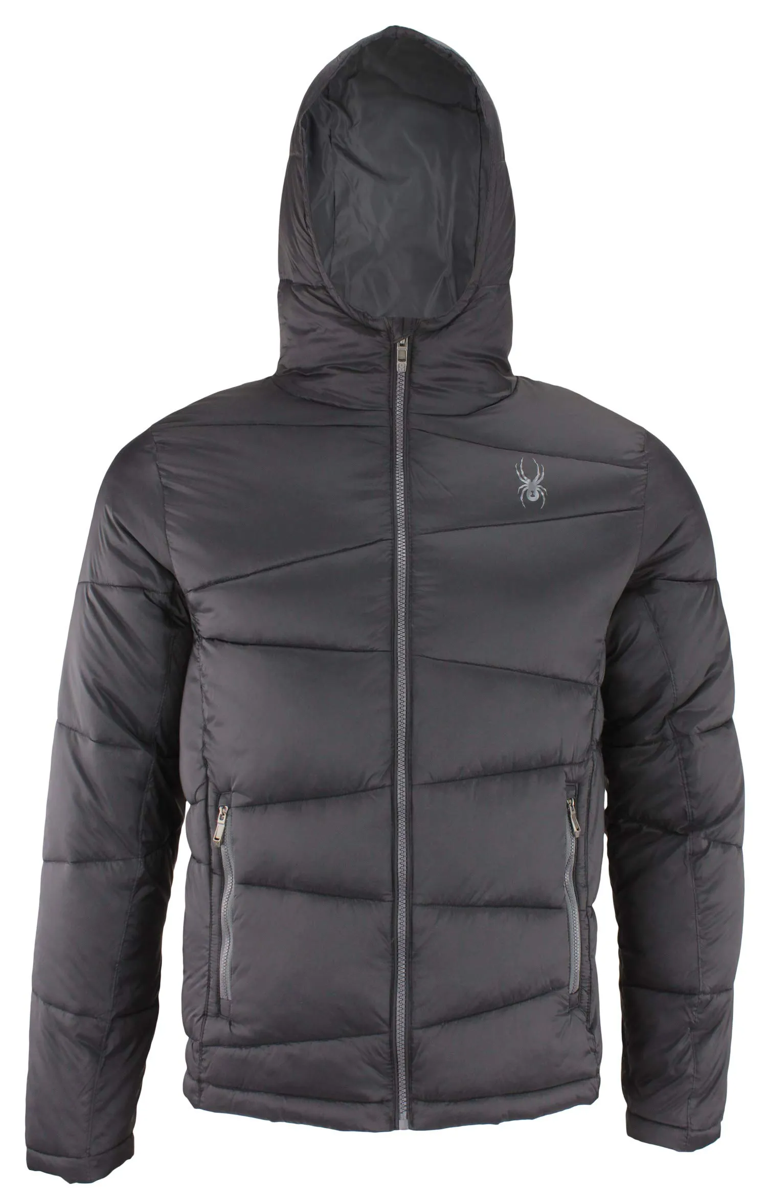 Men's Nexus Puffer Jacket, Black, Large - Stylish, Water-Repellent, Wind-Resistant Softshell by Spyder