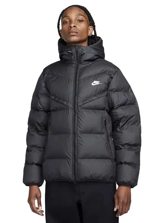 Men's Nike Storm-FIT Windrunner Insulated Puffer Jacket - Black, Large-Tall, Water-Repellent