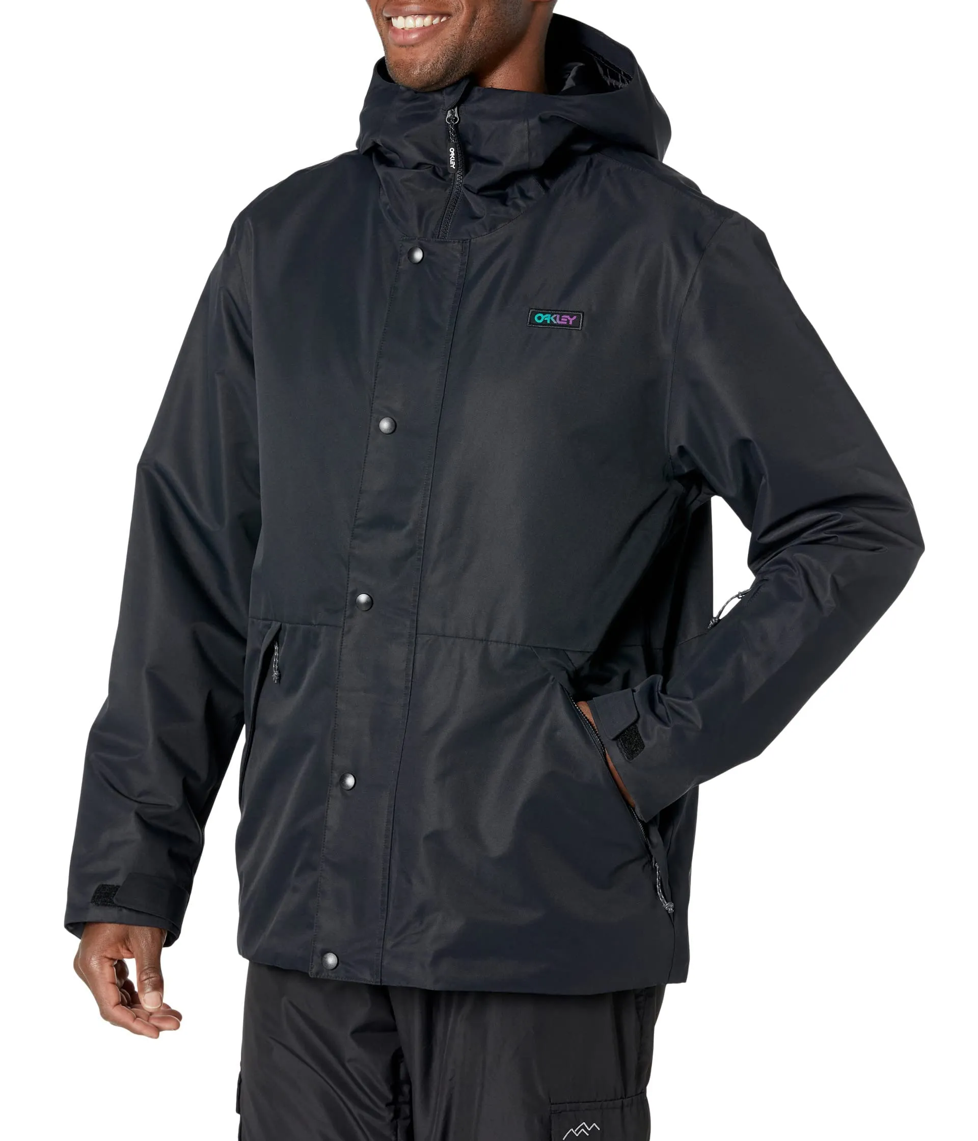 Men's Oakley Recycled Jacket - X-Small, Waterproof, Breathable, Camo Pattern, Utility Pockets