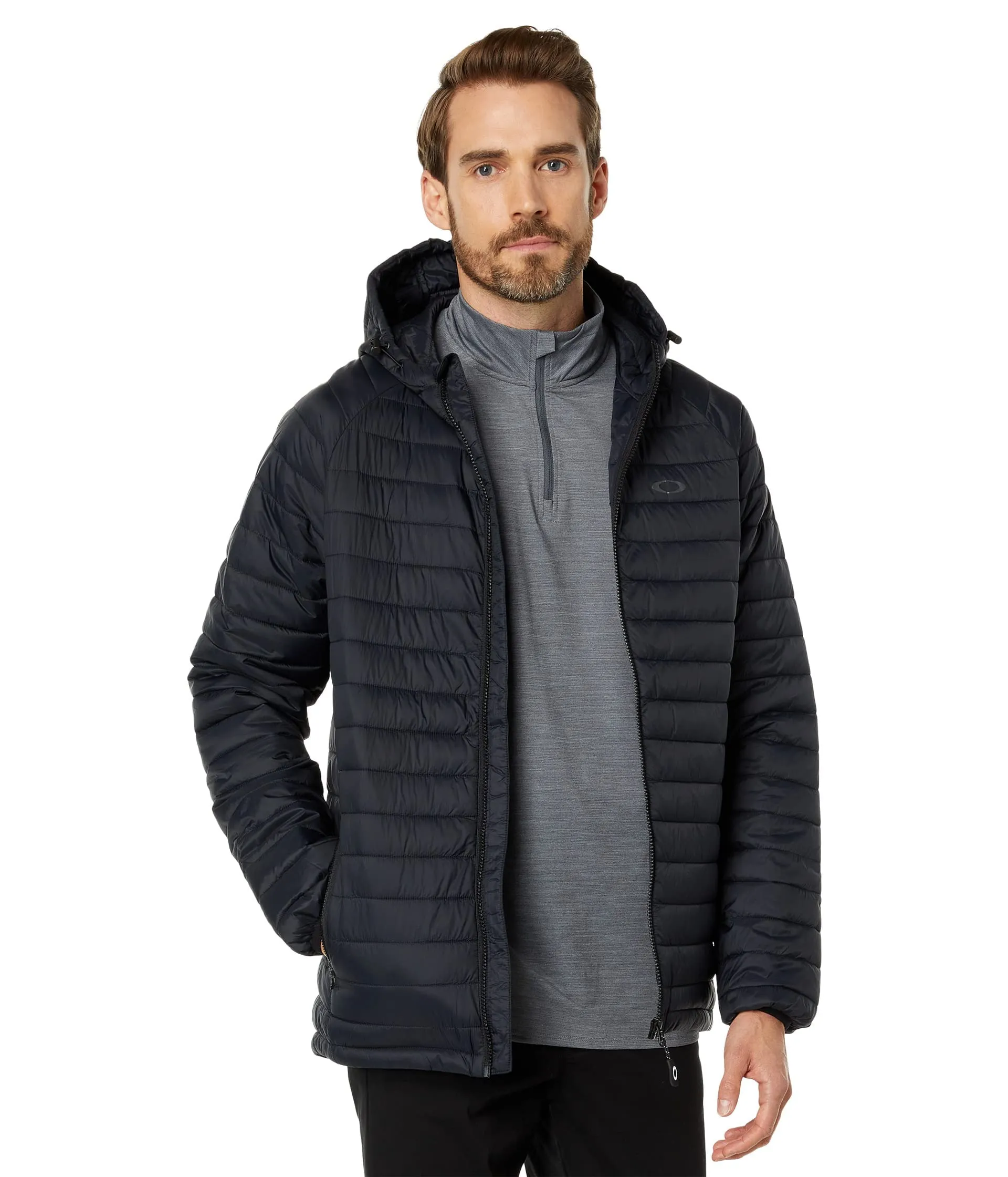 Men's Omni Thermal Hooded Jacket - Oakley X-Small, Insulated, Water-Repellent, Front Pockets