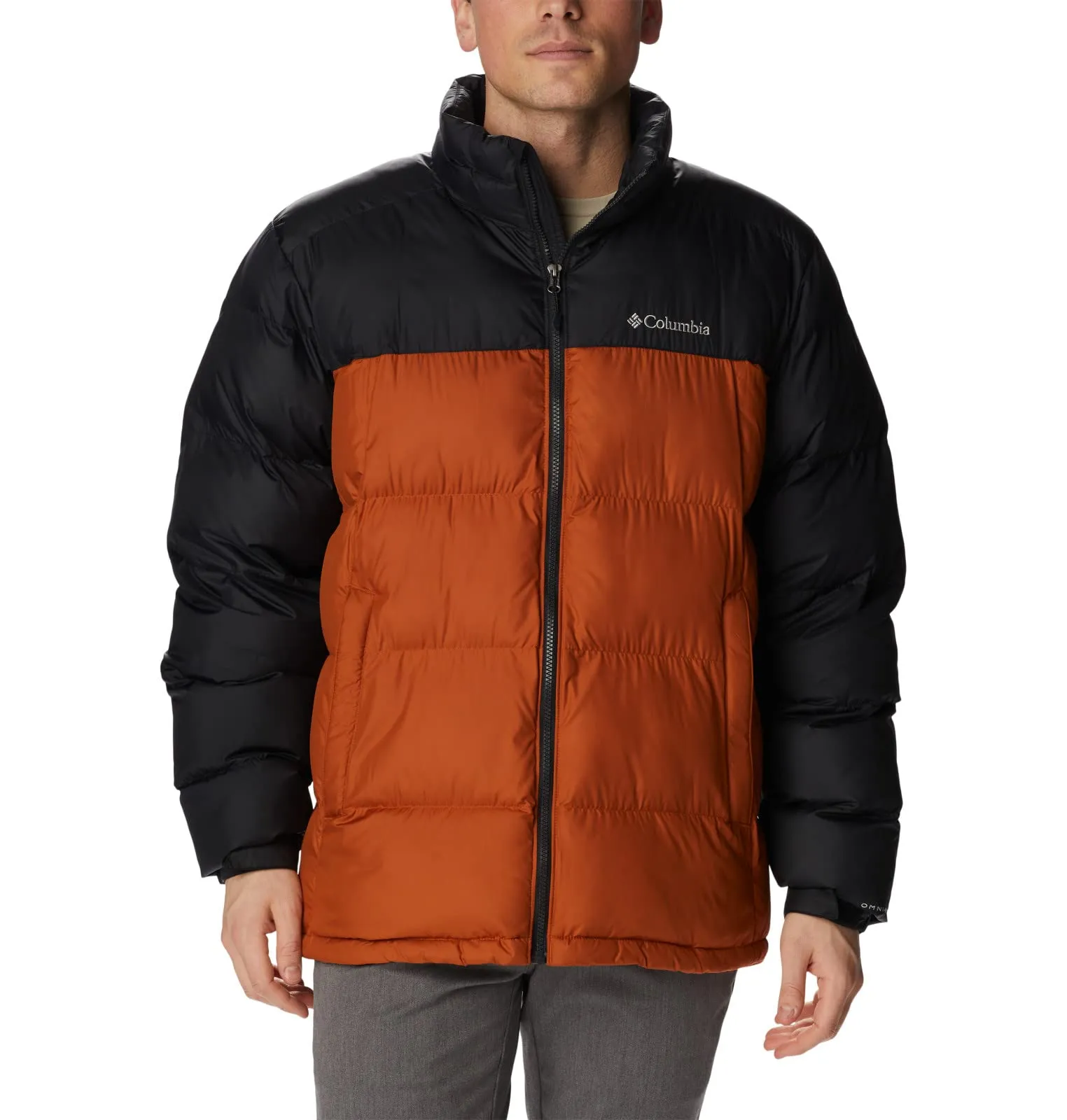 Men's Pike Lake Jacket - Warm Copper/Black, Medium - Omni-Heat Thermal Insulation, Water-Resistant